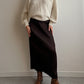 Issey Miyake Pleats Please brown skirt