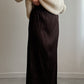 Issey Miyake Pleats Please brown skirt