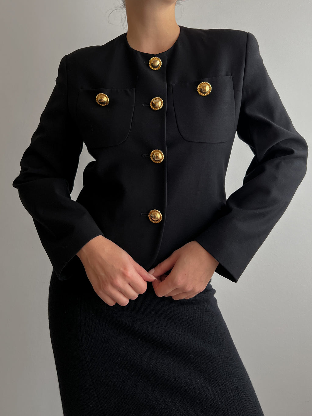 Pure wool black jacket