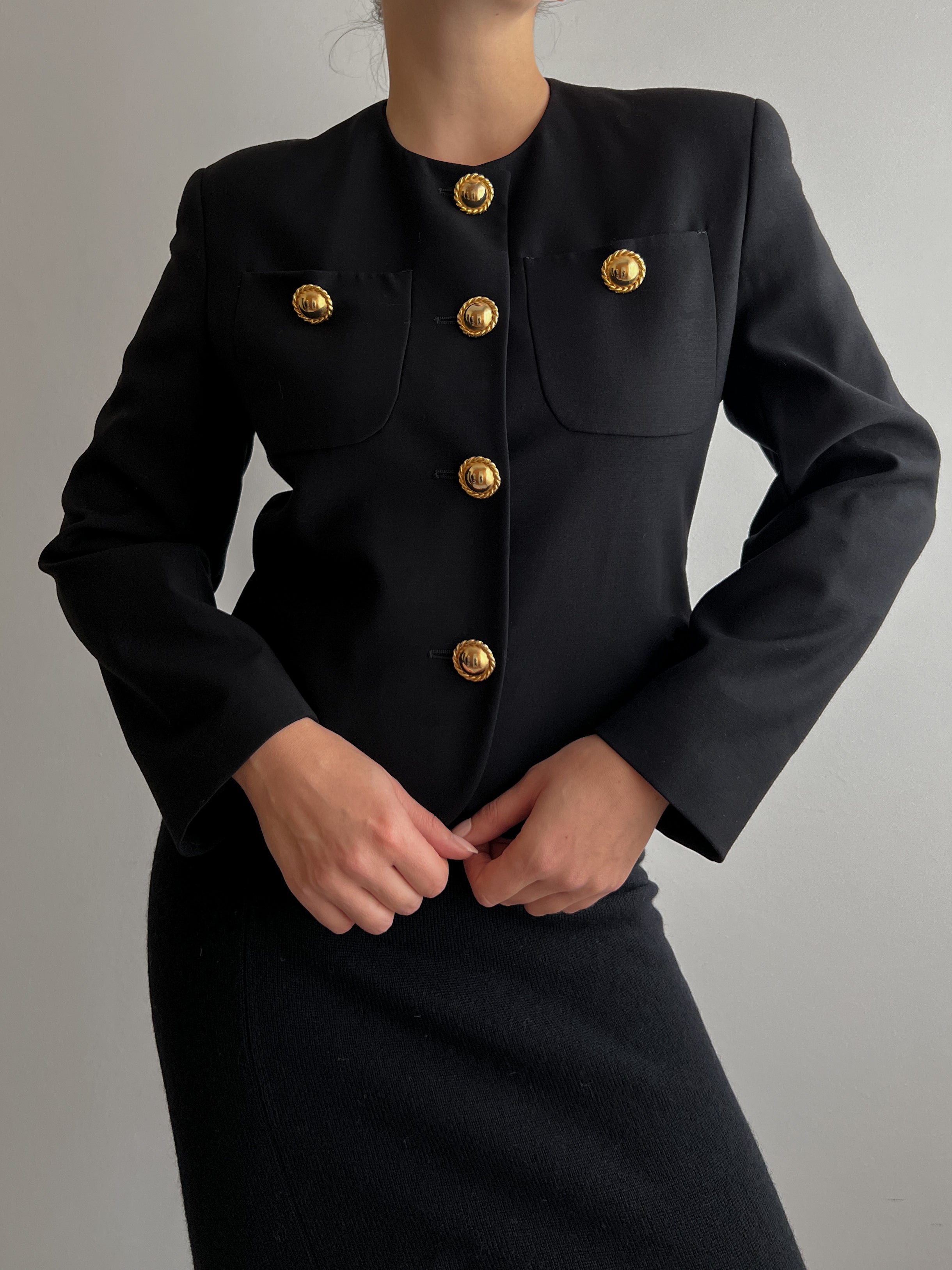 Pure wool black jacket