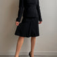 Wool black zipped suit