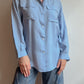 Pure silk blue shirt