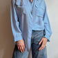 Pure silk blue shirt