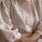 Pure cotton puff sleeves pink blouse