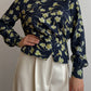 Pure silk floral blouse