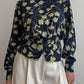 Pure silk floral blouse