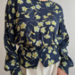 Pure silk floral blouse