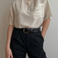 Pure silk ivory blouse