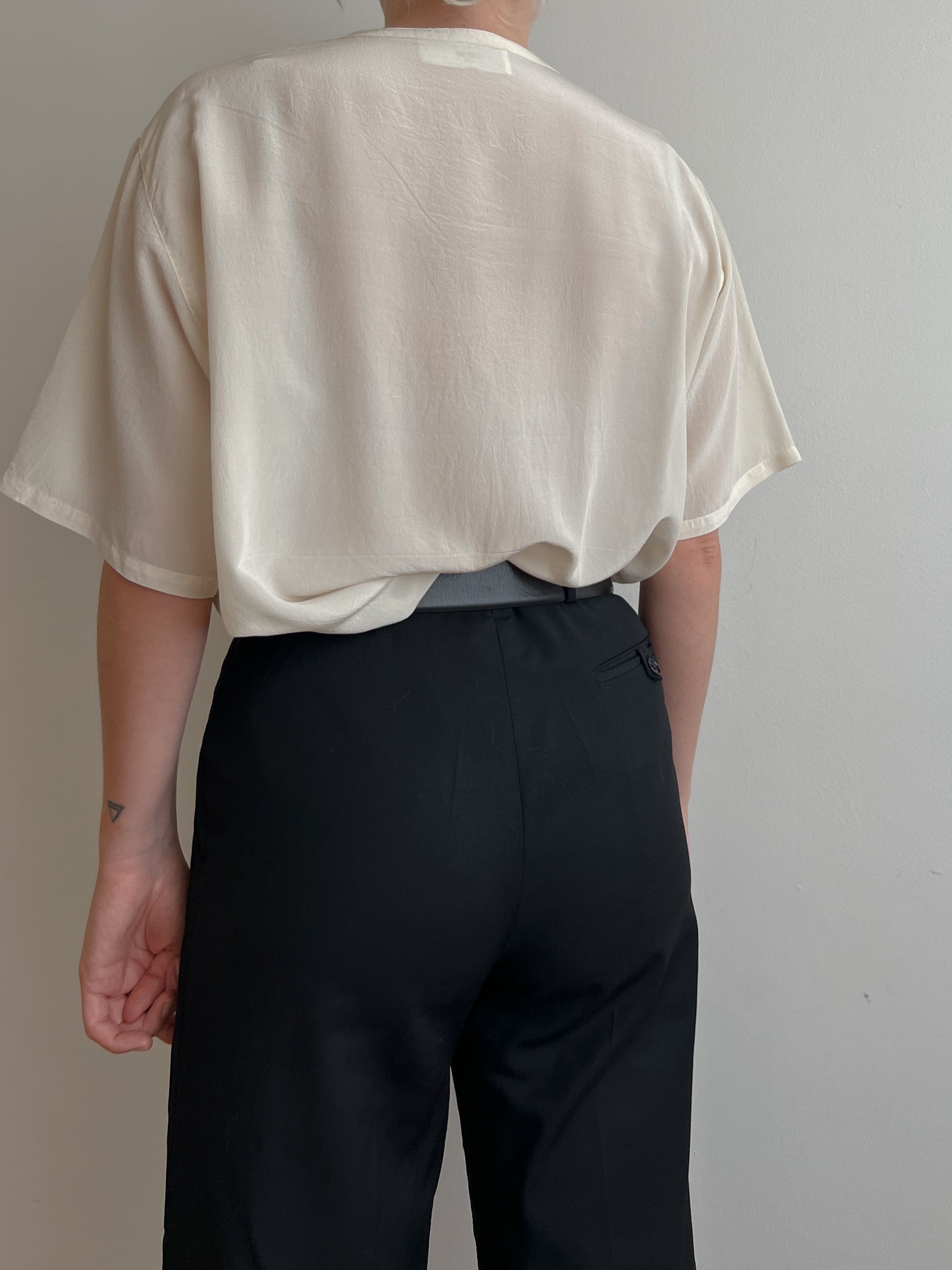 Pure silk ivory blouse