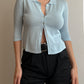 Silk and viscose top