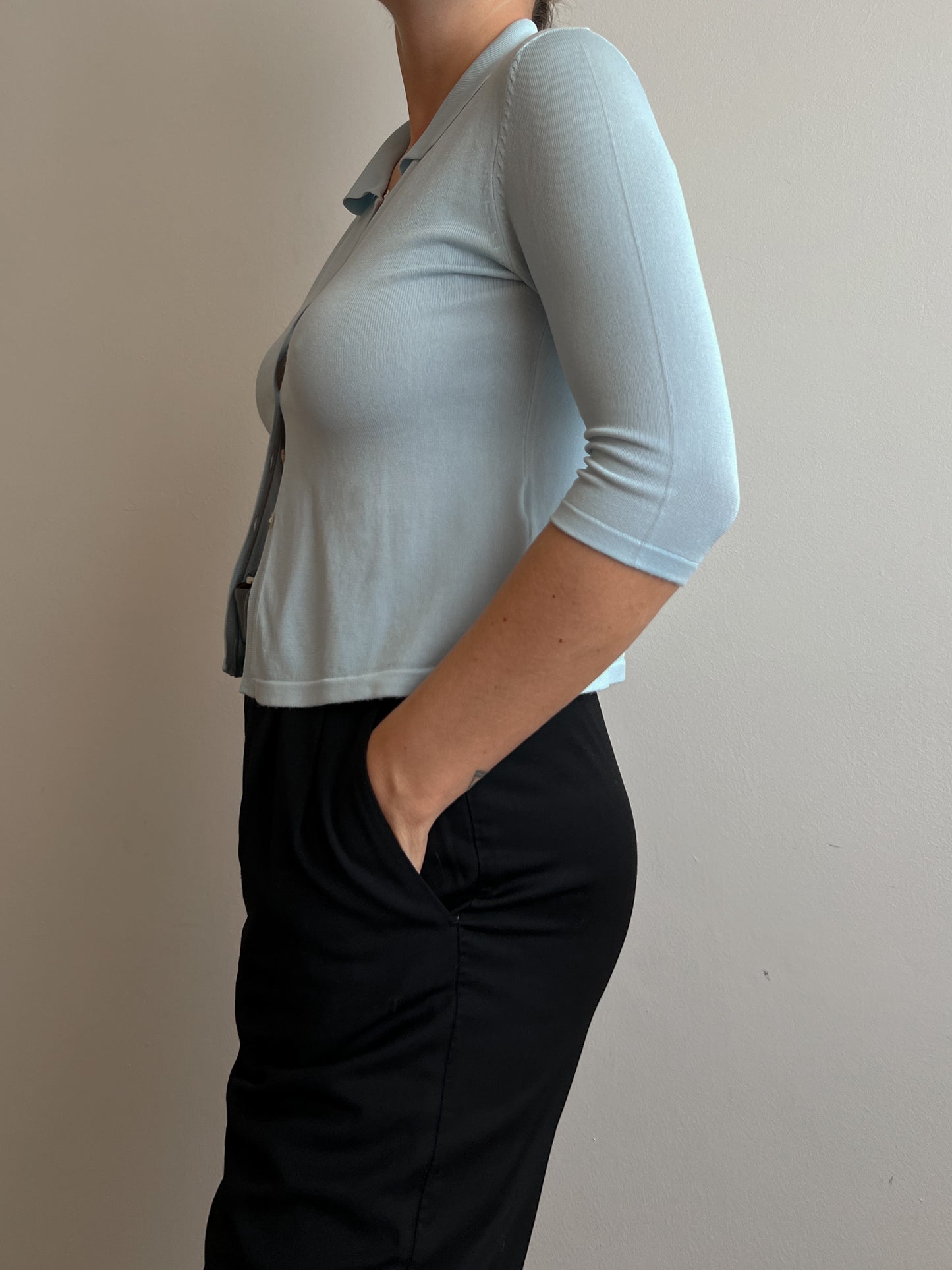 Silk and viscose top