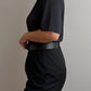 Pure silk black t-shirt