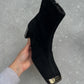 Baldini real suede black ankle boots