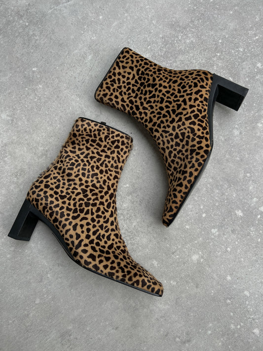 Baldini animalier ankle boots