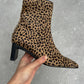 Baldini animalier ankle boots