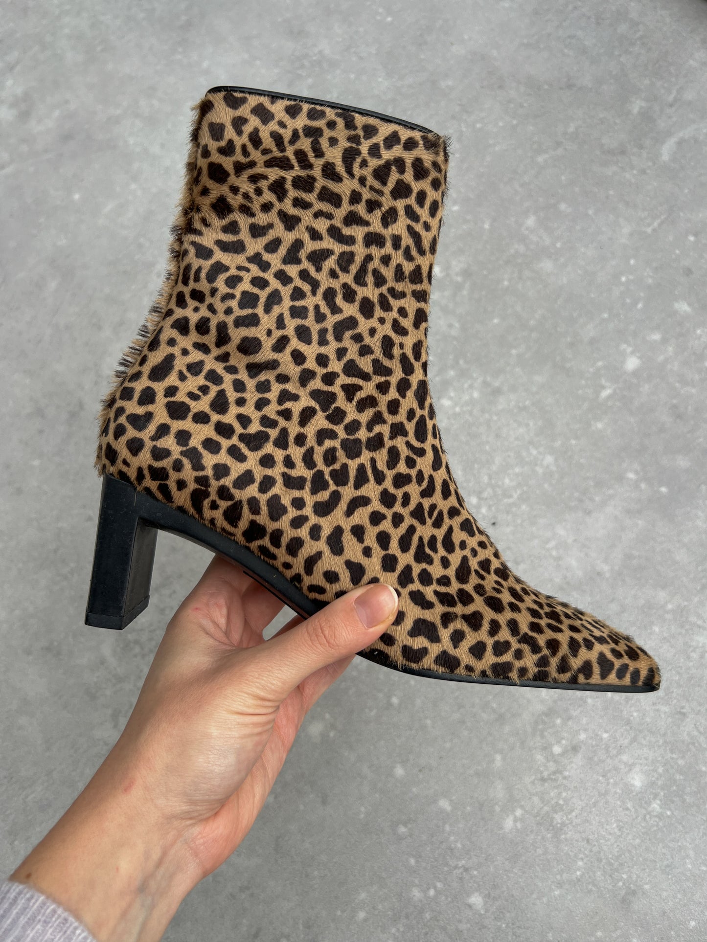 Baldini animalier ankle boots