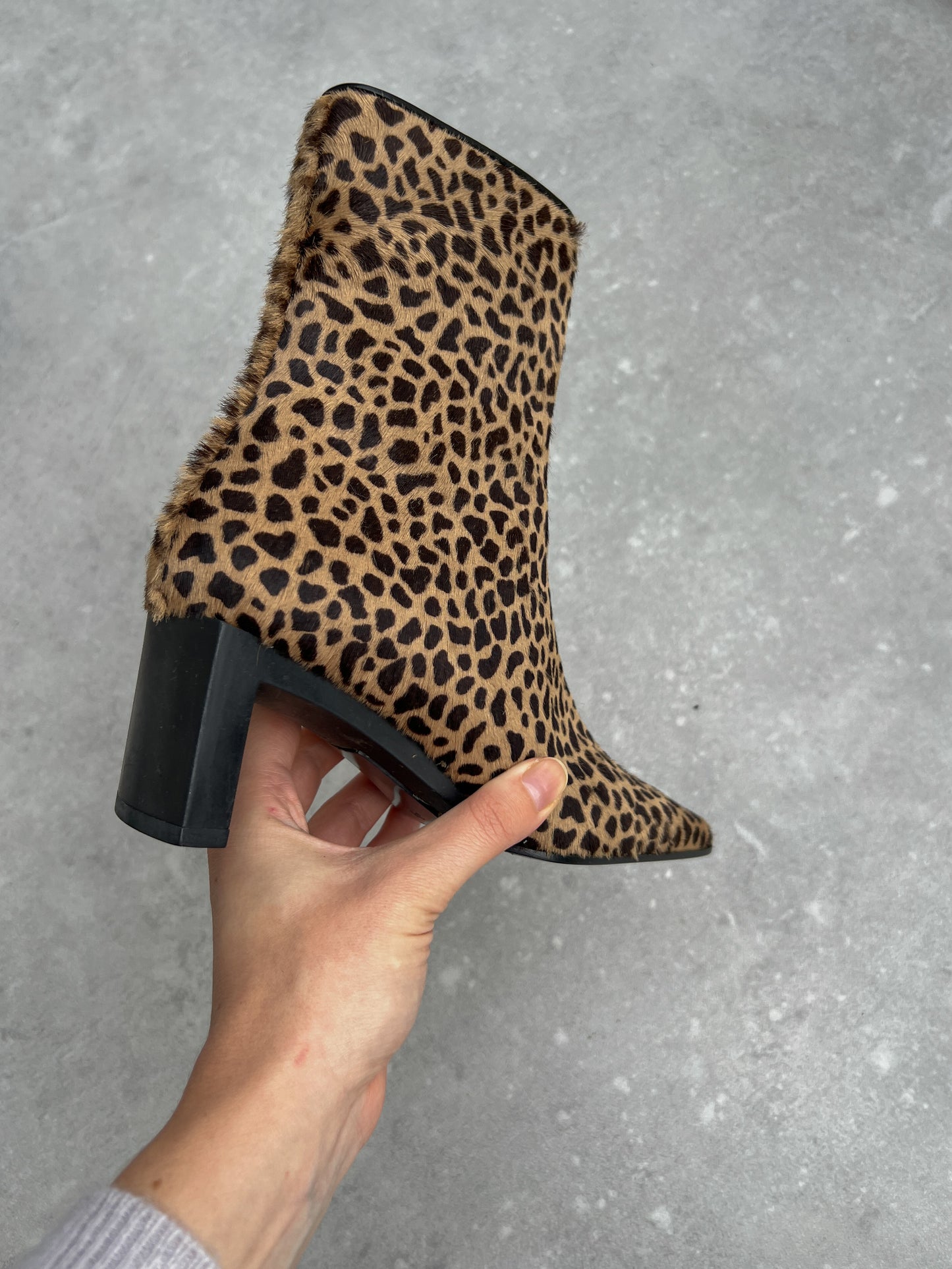 Baldini animalier ankle boots