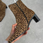 Baldini animalier ankle boots