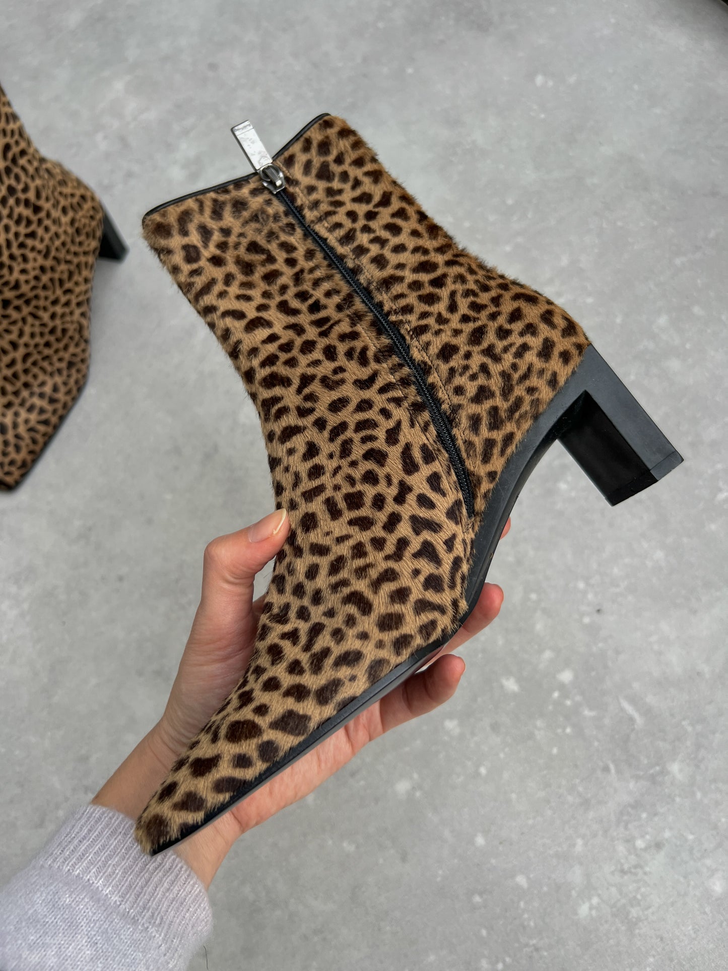 Baldini animalier ankle boots