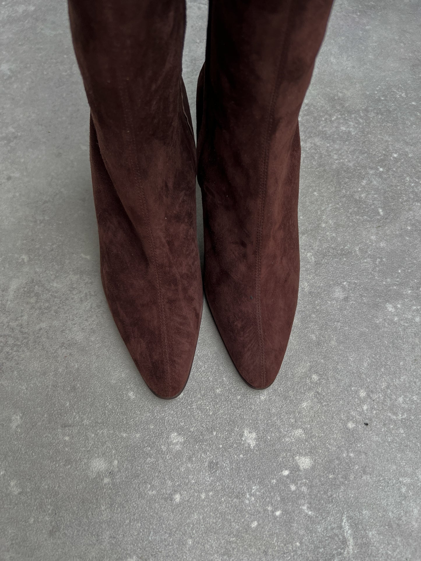 Casadei real suede brown boots