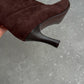 Casadei real suede brown boots