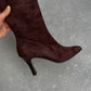 Casadei real suede brown boots