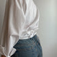 Pure cotton white crossed shirt