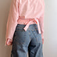 Pure cotton pink crossed shirt