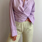 Pure cotton lilac crossed shirt