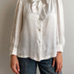 Pure silk white blouse