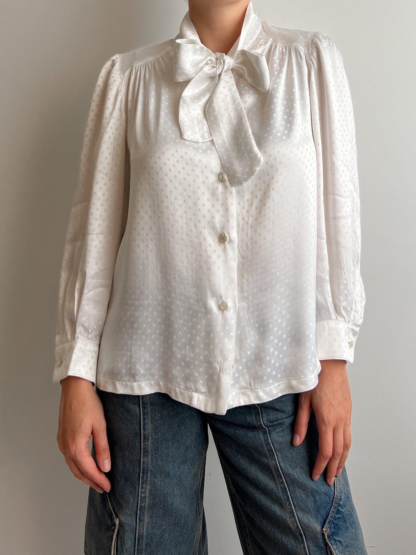 Pure silk white blouse