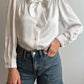 Pure silk white blouse