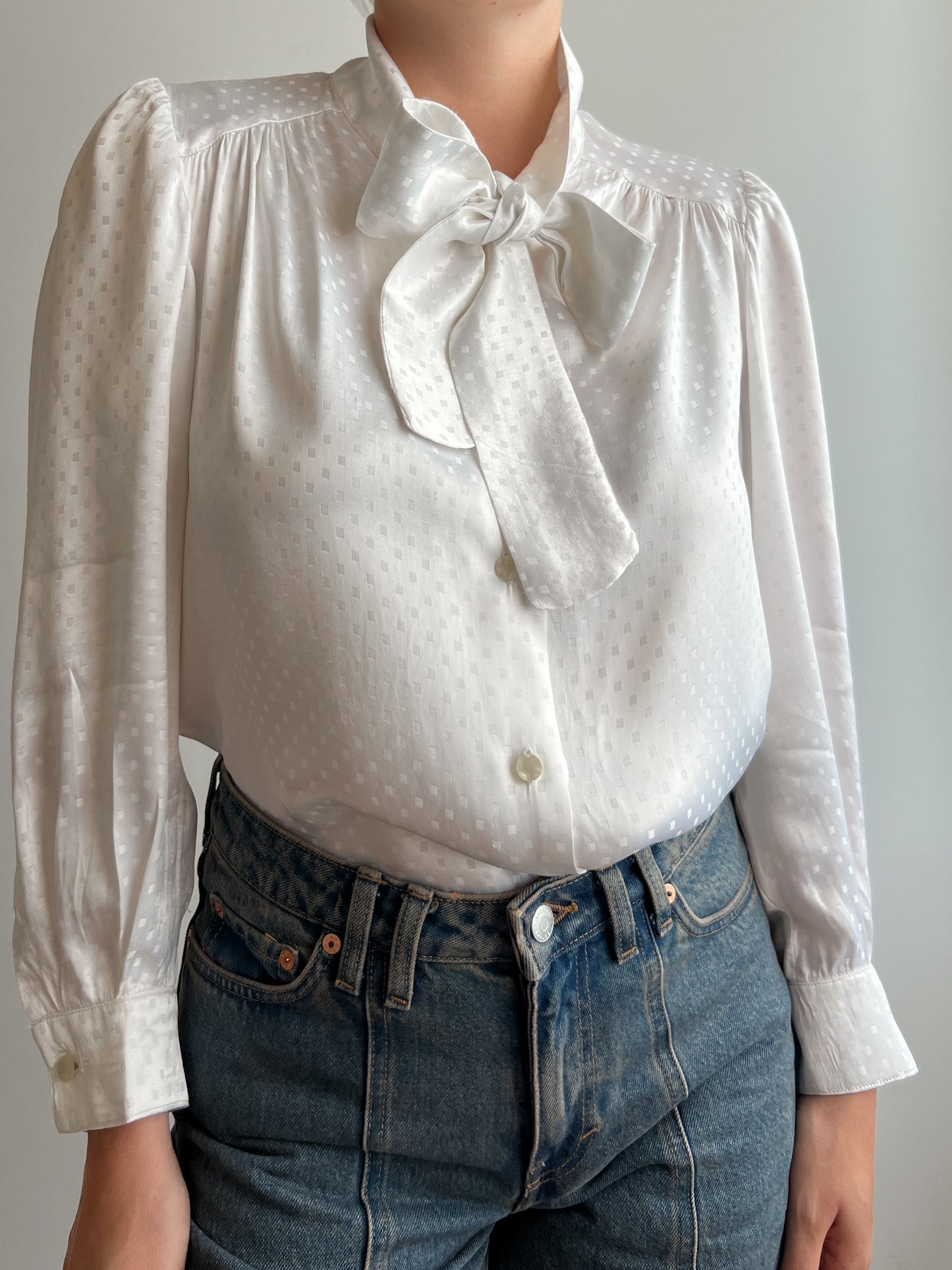 Pure silk white blouse