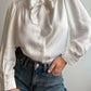 Pure silk white blouse