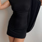 Viscose black top/mini dress