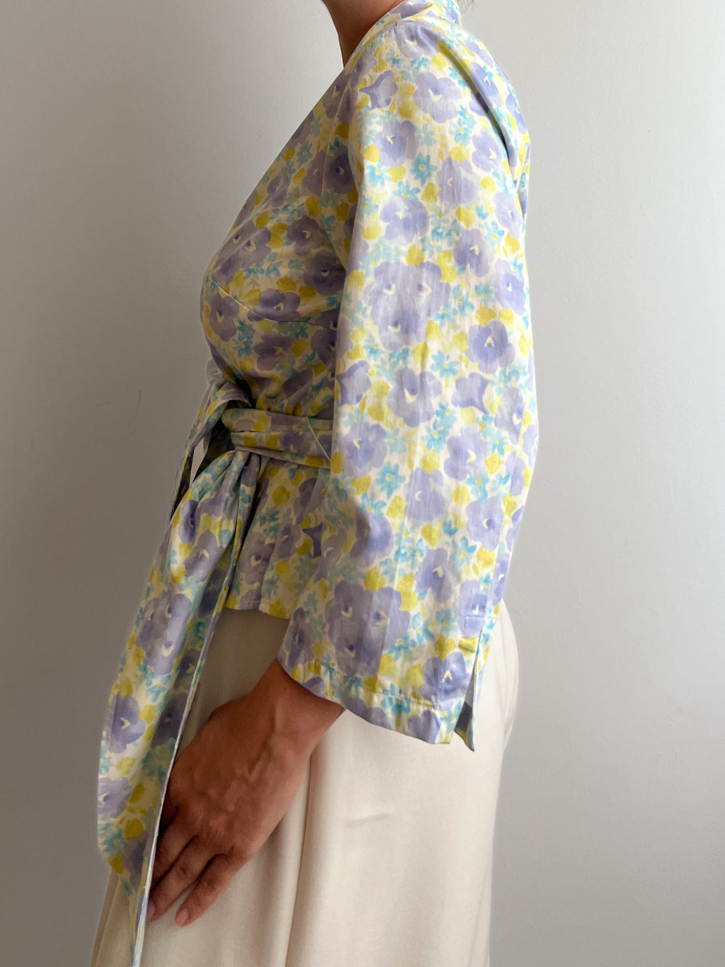 Pure cotton floral blouse