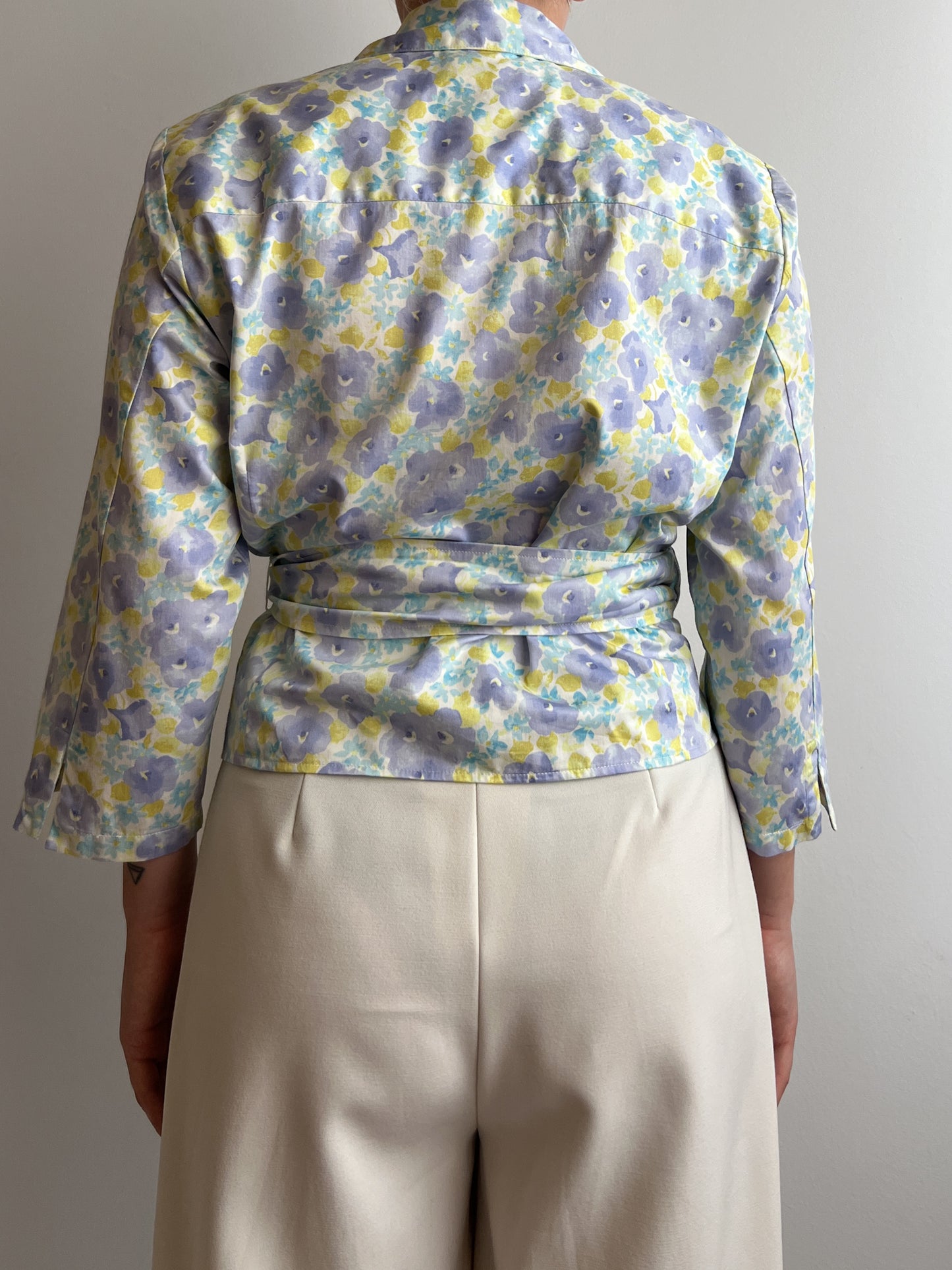 Pure cotton floral blouse