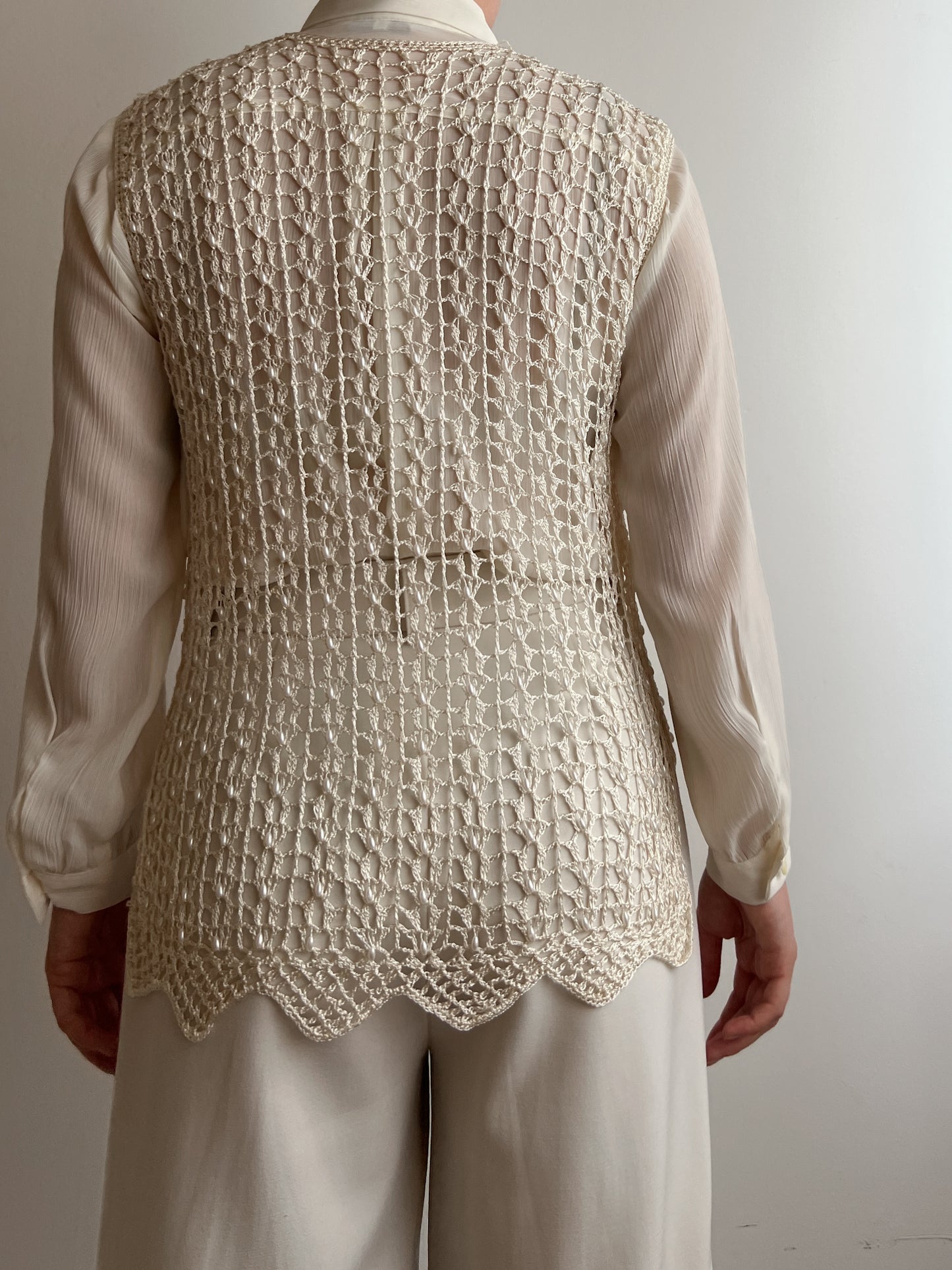 Handmade crochet gilet