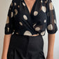 Pure silk pois blouse