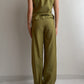 Viscose olive green suit