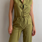 Viscose olive green suit