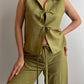 Viscose olive green suit