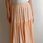 Viscose salmon midi skirt