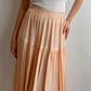 Viscose salmon midi skirt