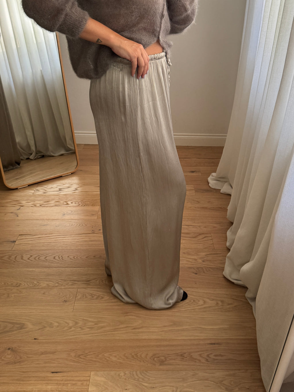 Pantaloni in viscosa - Stone