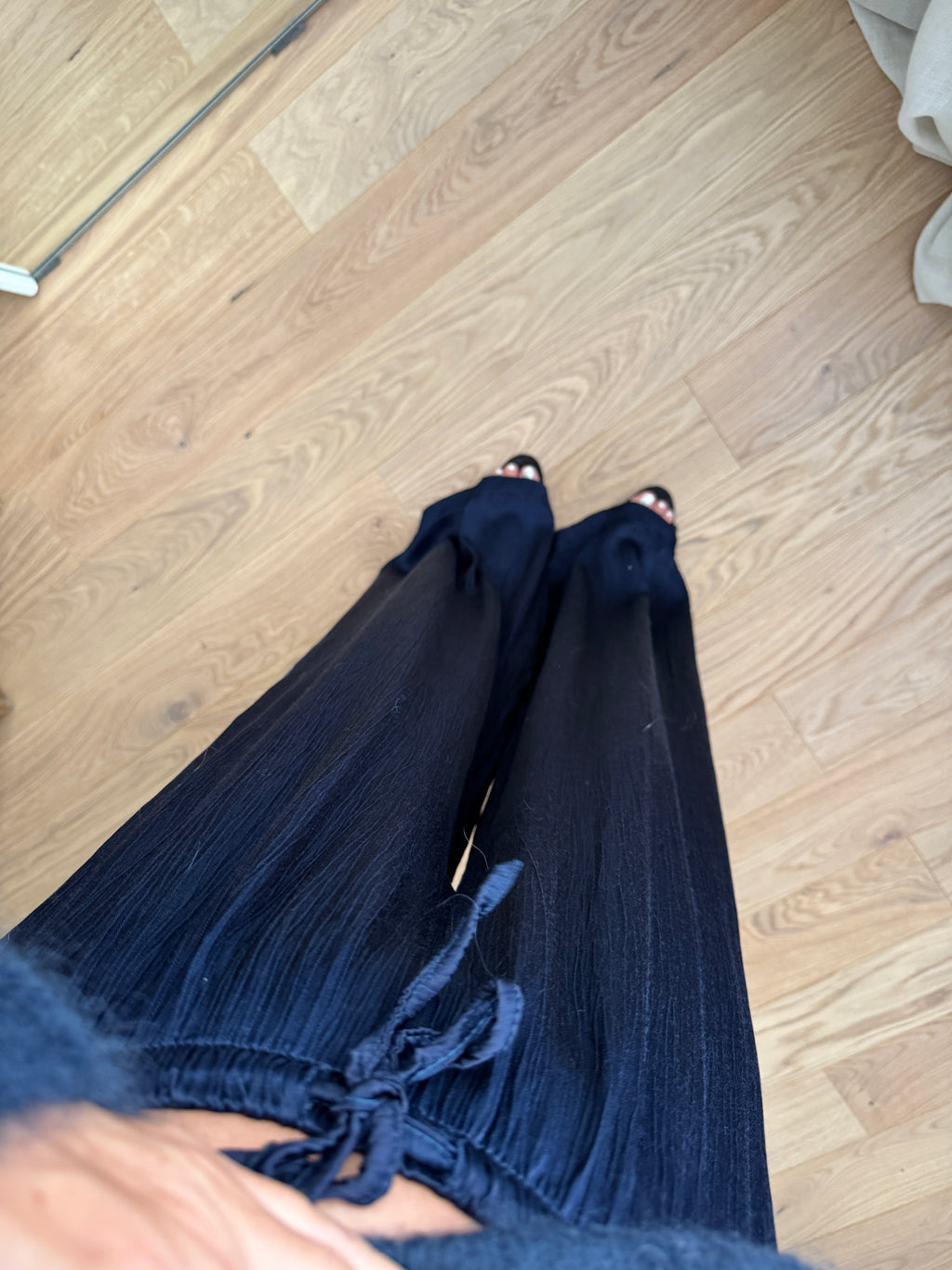Pantaloni in viscosa - Navy