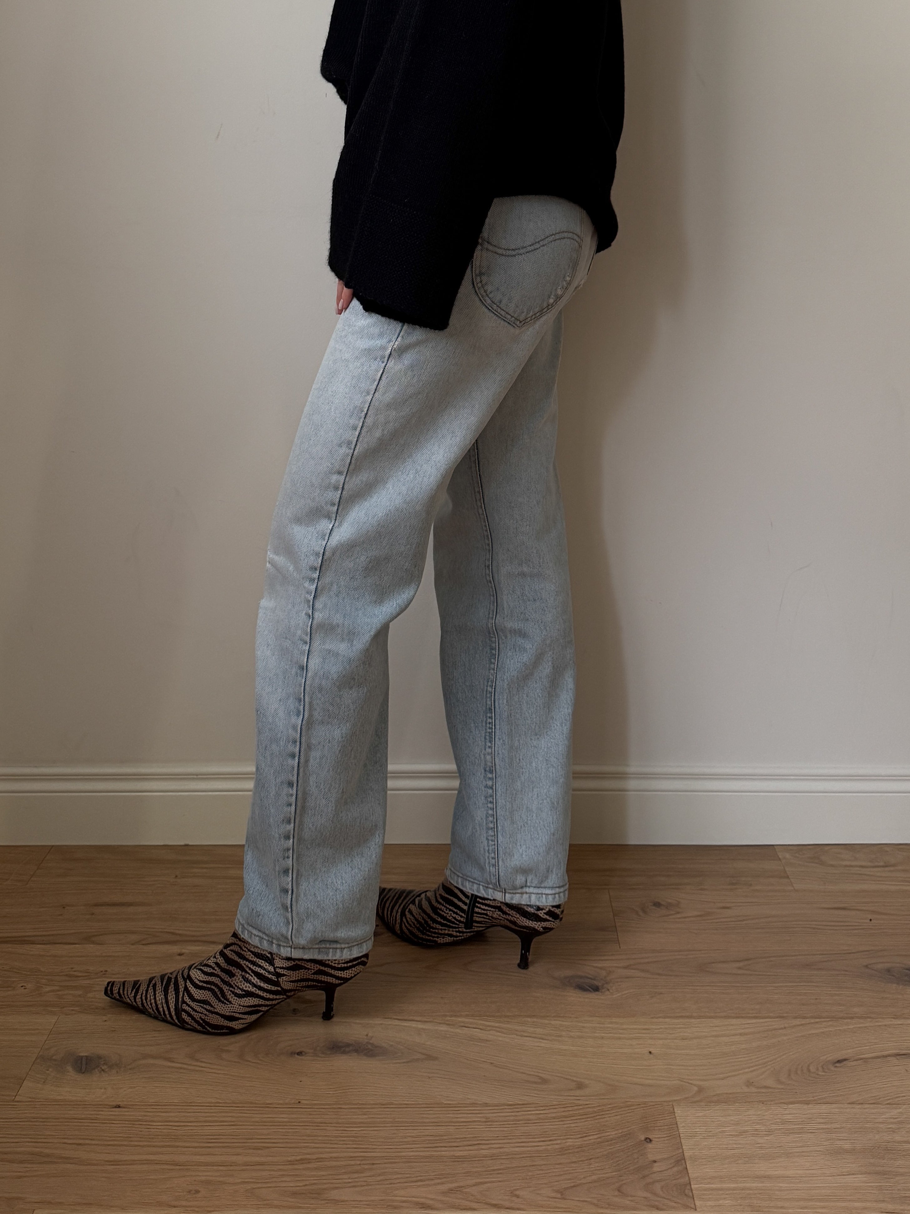 Jeans Lee vintage gamba dritta