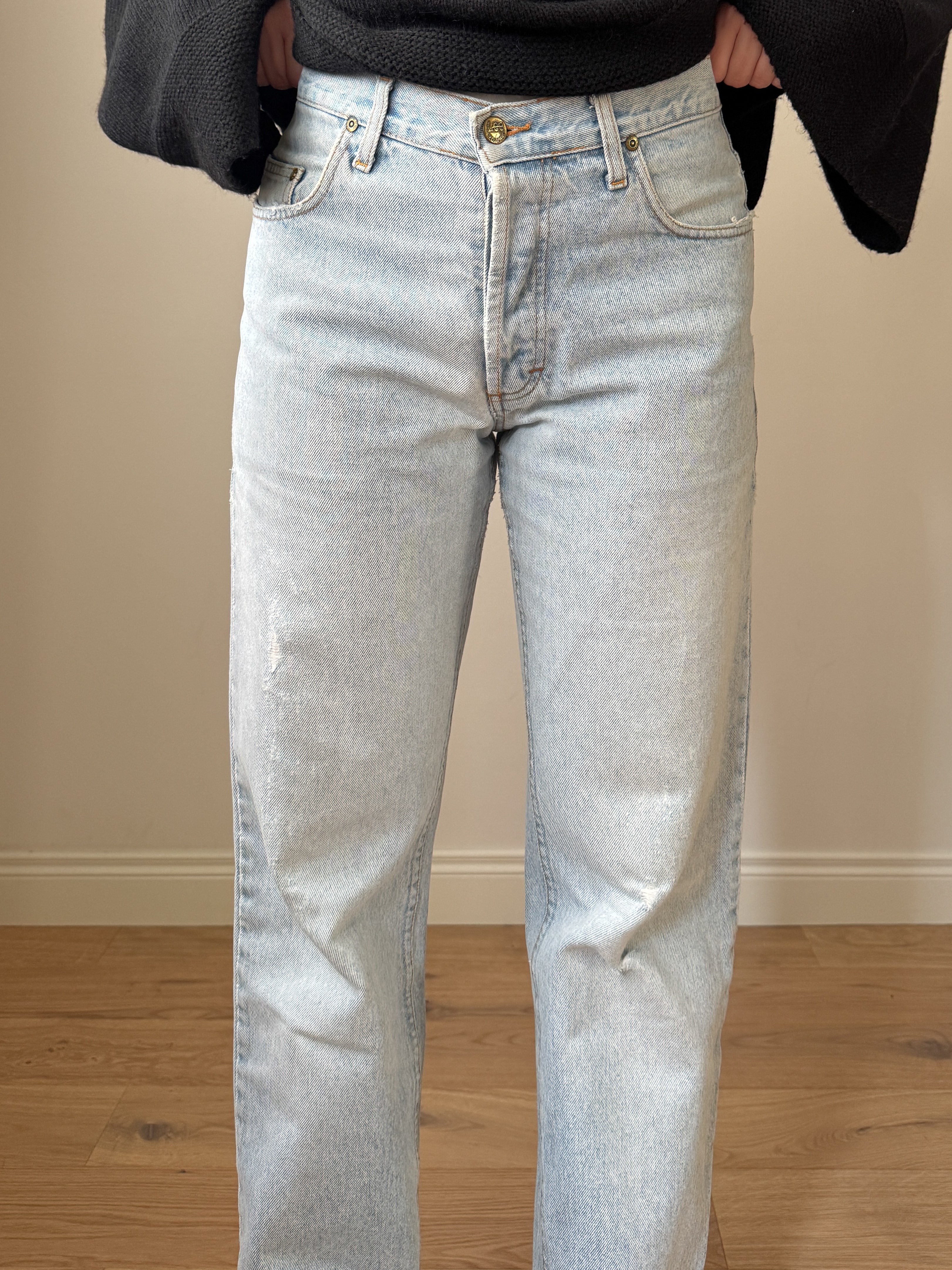 Jeans Lee vintage gamba dritta