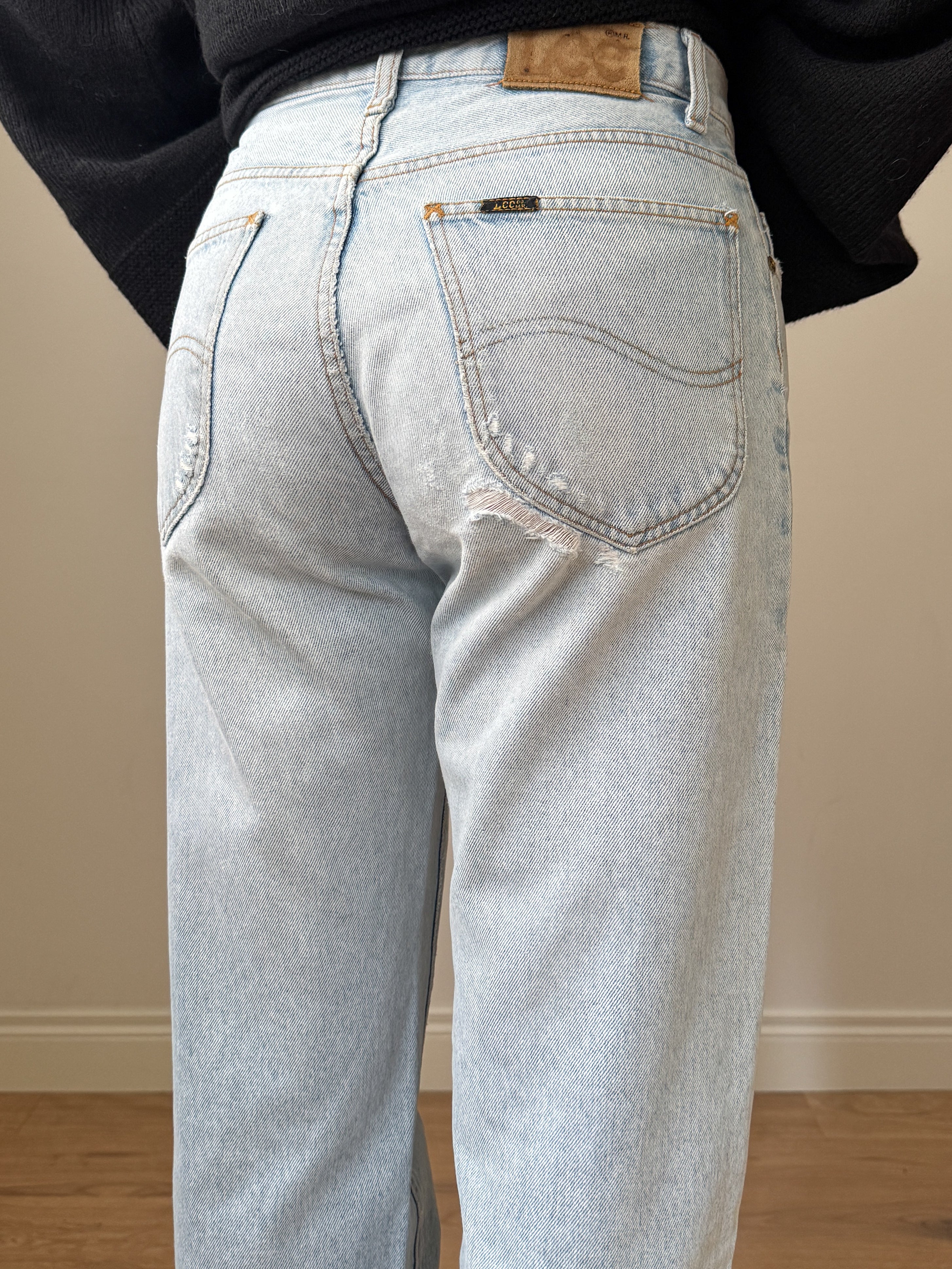 Jeans Lee vintage gamba dritta