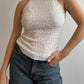 Silk and viscose white top